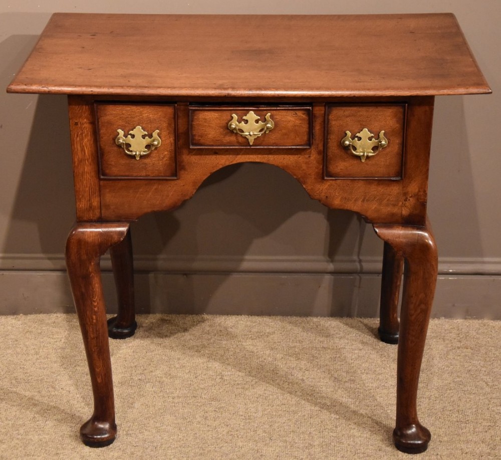 A Good George II Oak Lowboy 