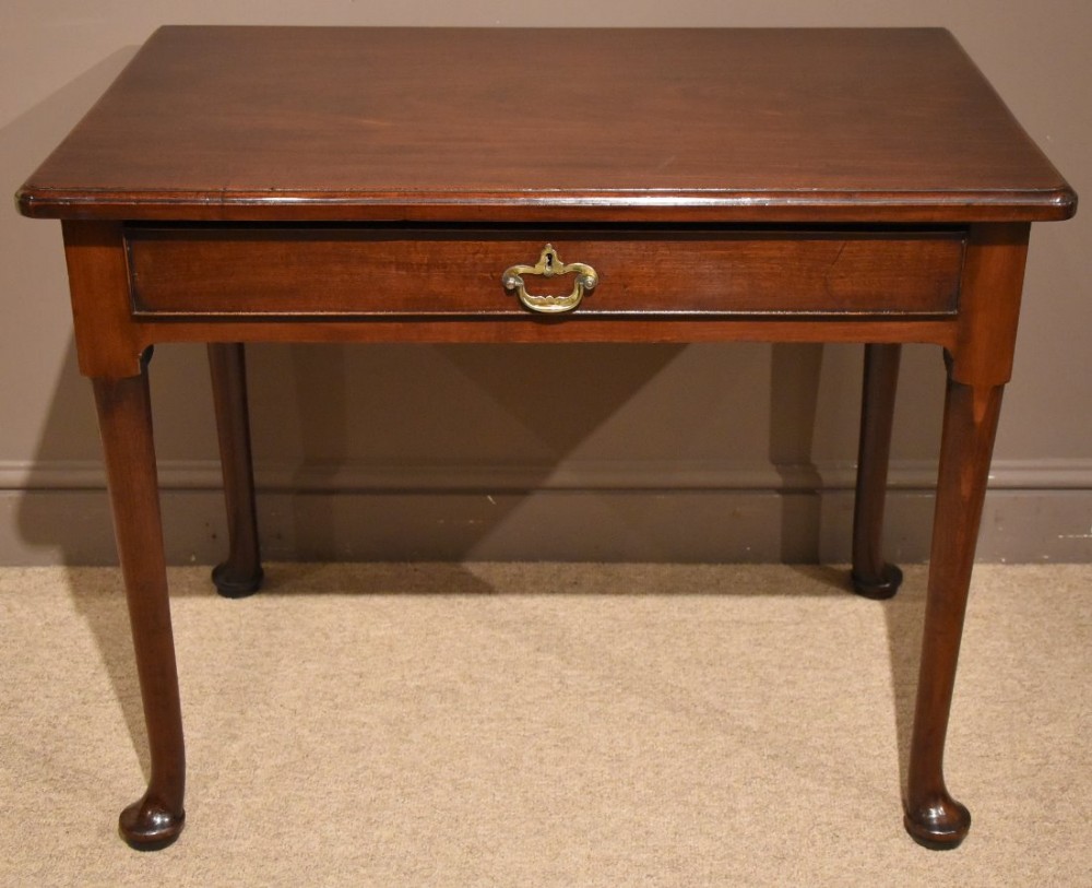 George III Mahogany Pad Foot Side Table