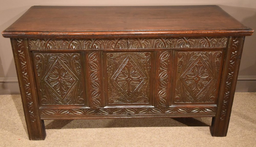 A Lovely Late 17th Century Oak Coffer 