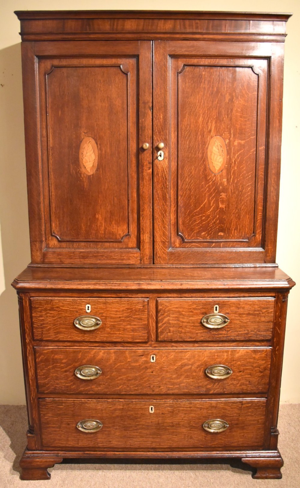 An Early George III Cupboard on Chest 
