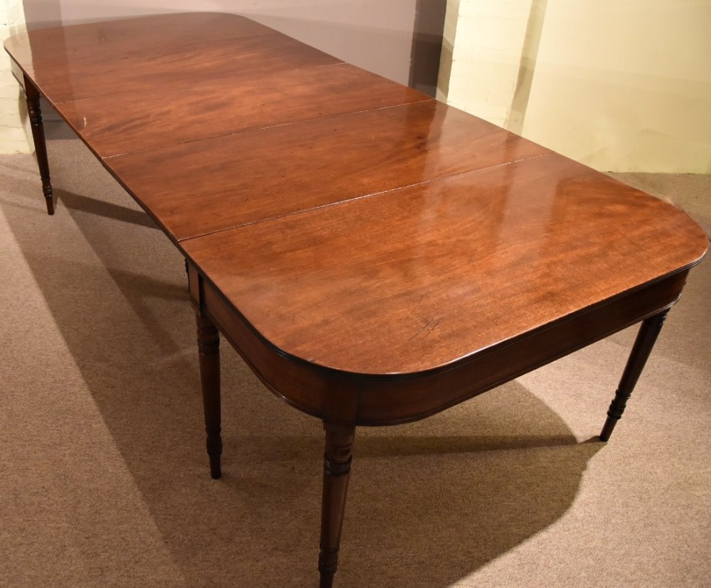 Regency Mahogany Dining Table 