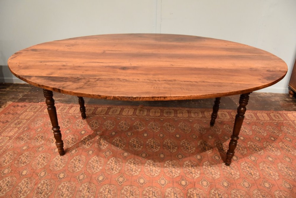 Large 19th C French Walnut Table to seat 10