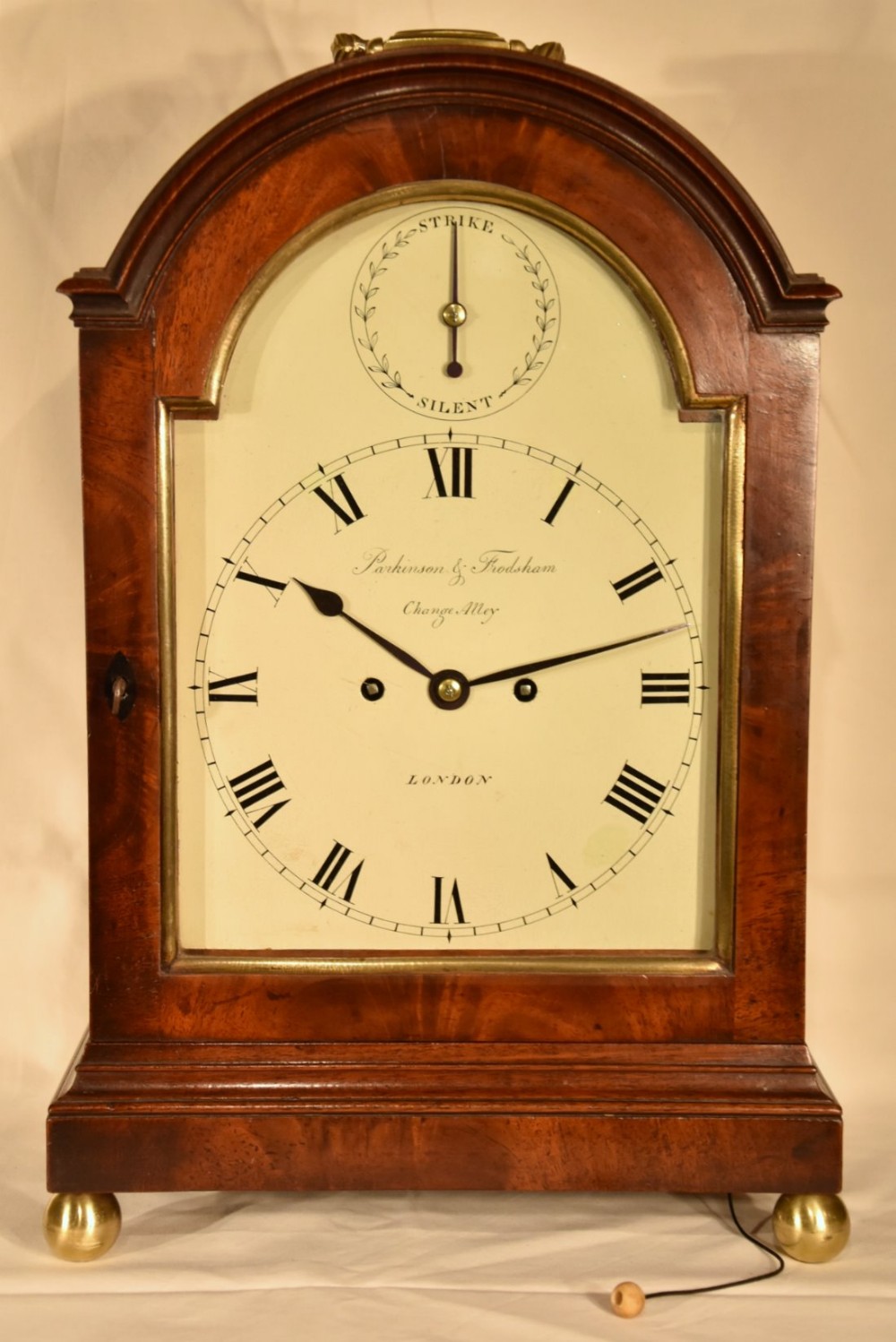 A Mahogany Striking Bracket Clock