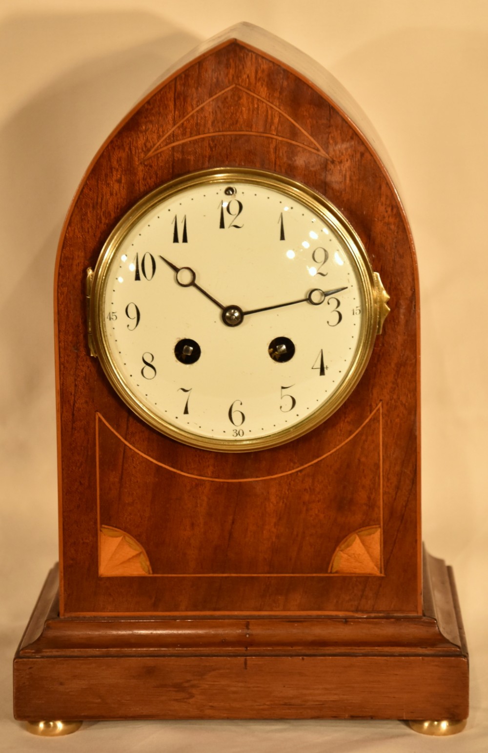 A French Mahogany Striking Mantel Clock