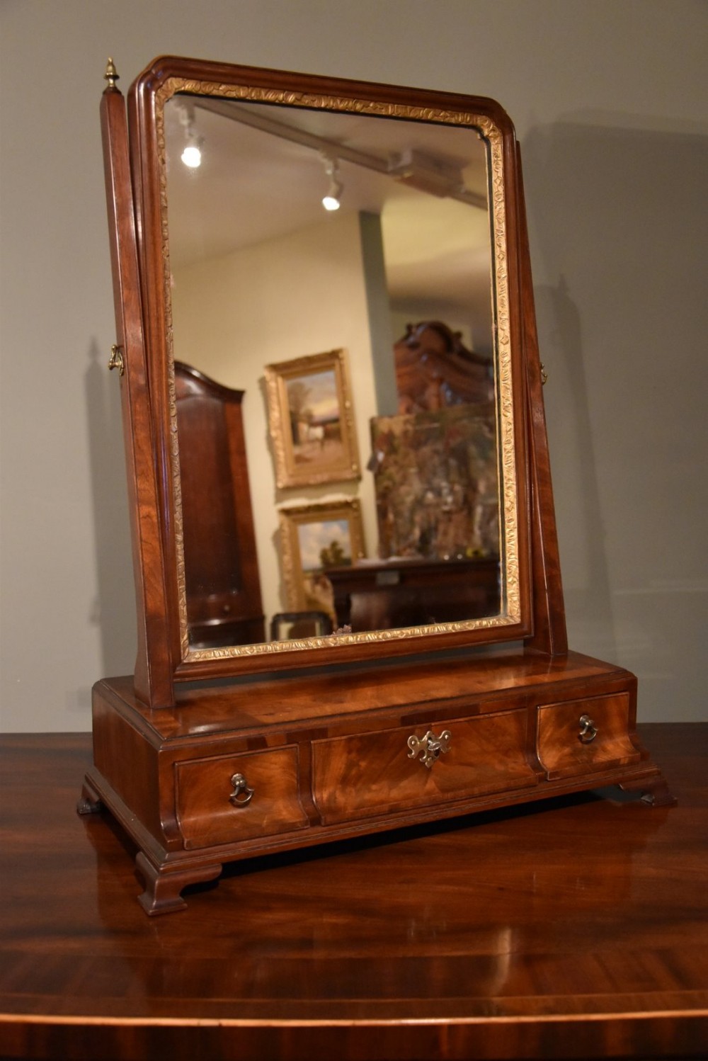 A Superb Mid 18th Century Mahogany Dressing Toilet Mirror