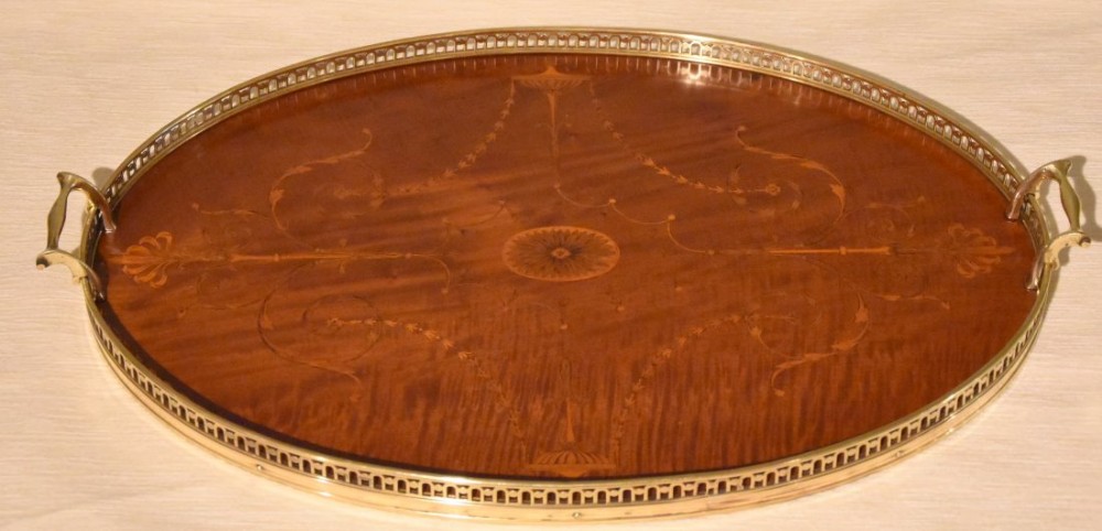 Late 19th Century Mahogany Tray 