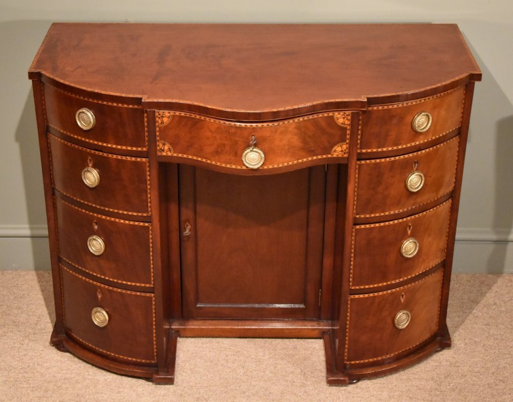 An Unusual Late 19th Century Mahogany and Inlaid Desk