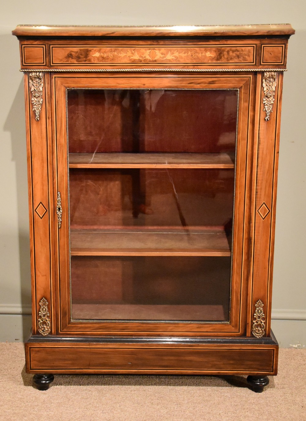Victorian Walnut Pier Cabinet