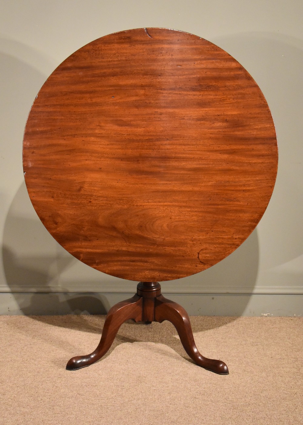 An Elegant George III Mahogany Tripod Table