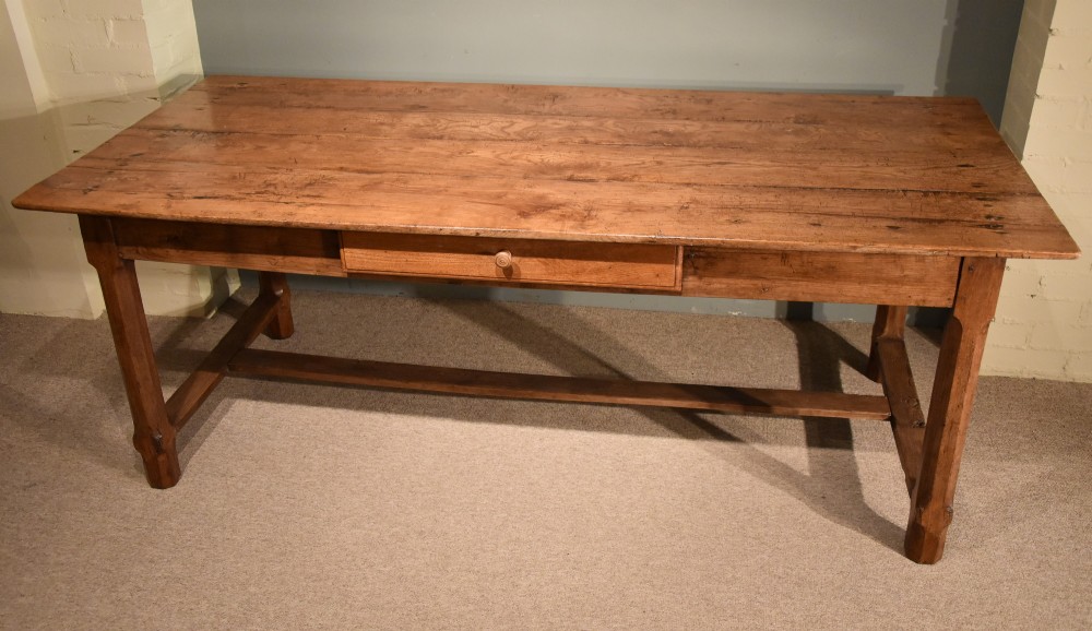 A Handsome French Ash and Elm Farmhouse Table 