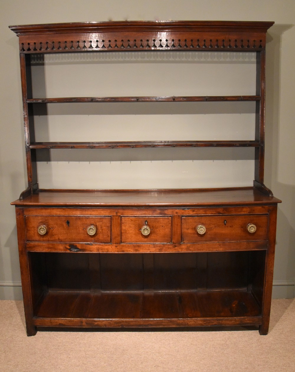 A George III Oak Dresser of Superb Colour and Patina