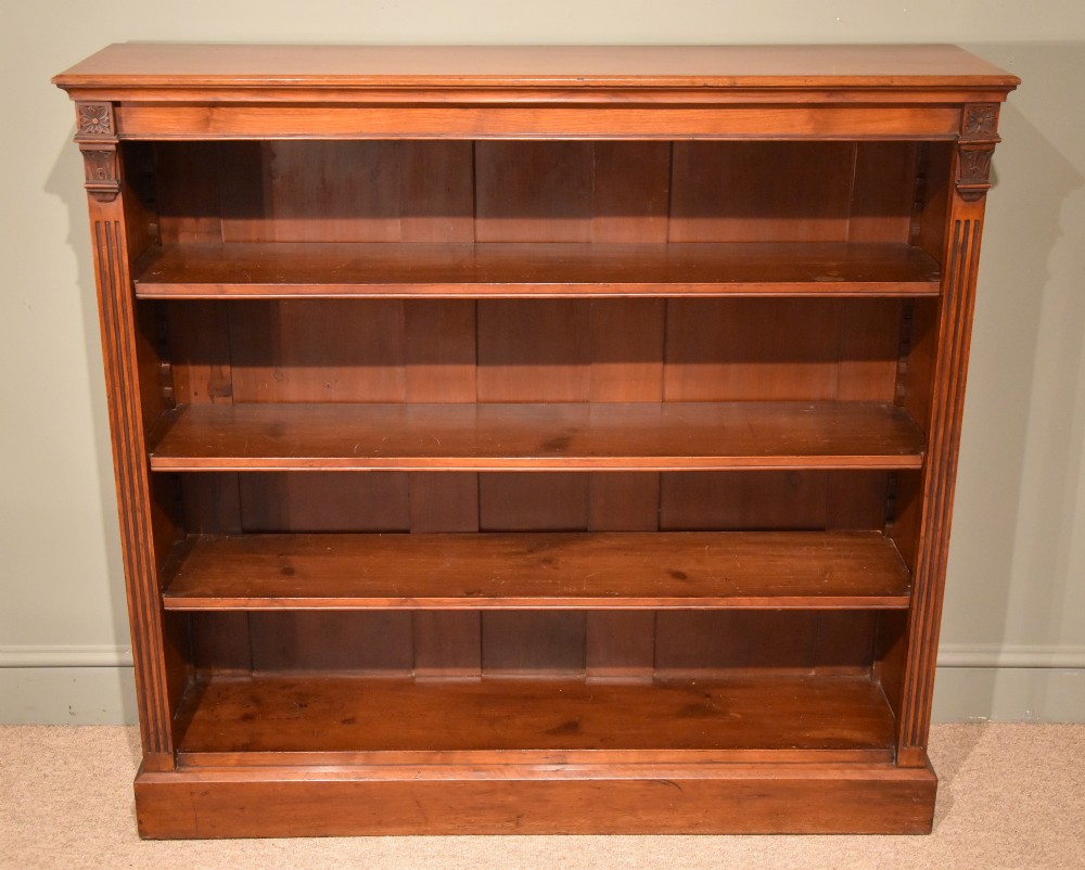 Early 19th Century Walnut Open Bookcase