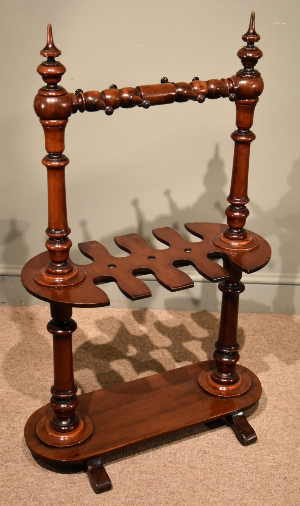 Late William IV Mahogany Wellington Stick Stand
