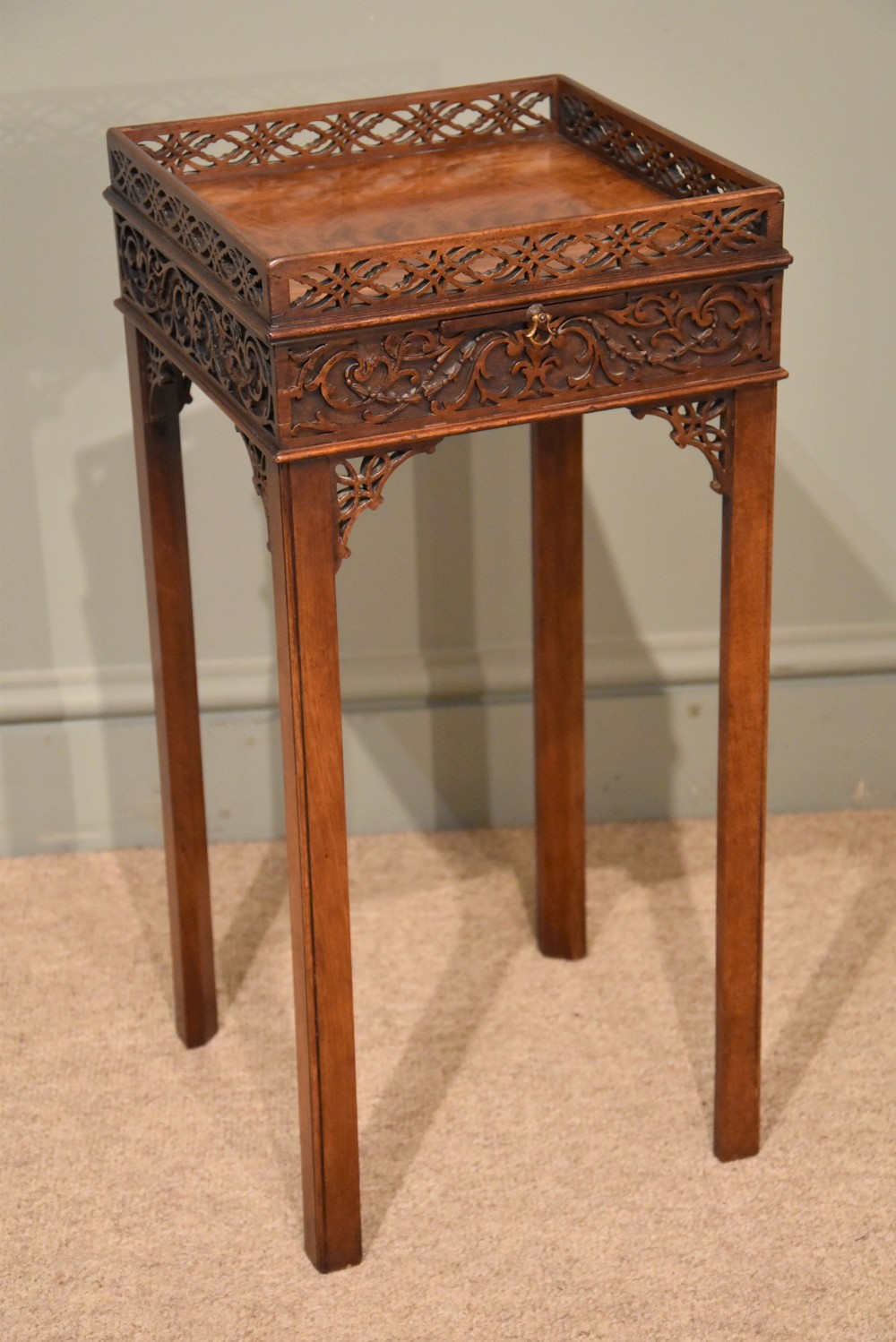 An Attractive late 19th Century Mahogany Kettle Stand