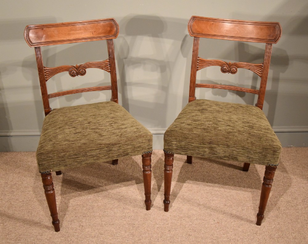 A Good Pair of Regency Mahogany Side Chairs