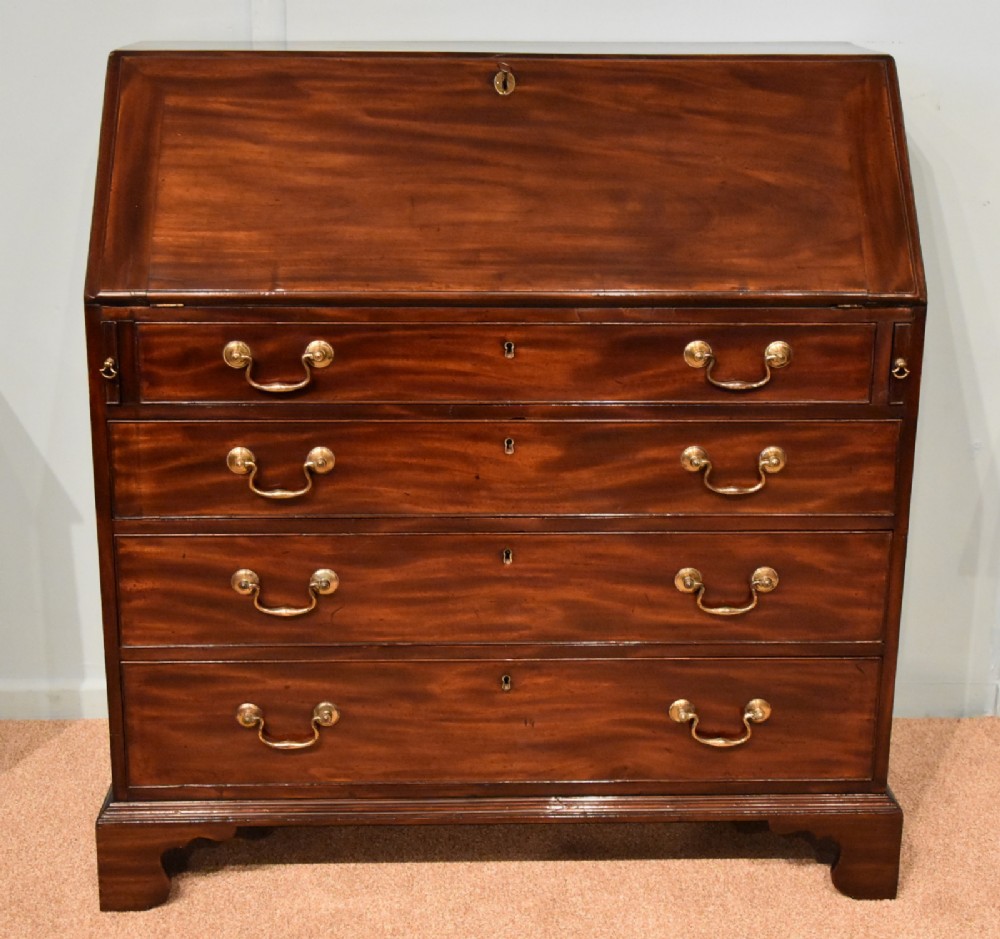 A Handsome George III Mahogany Bureau