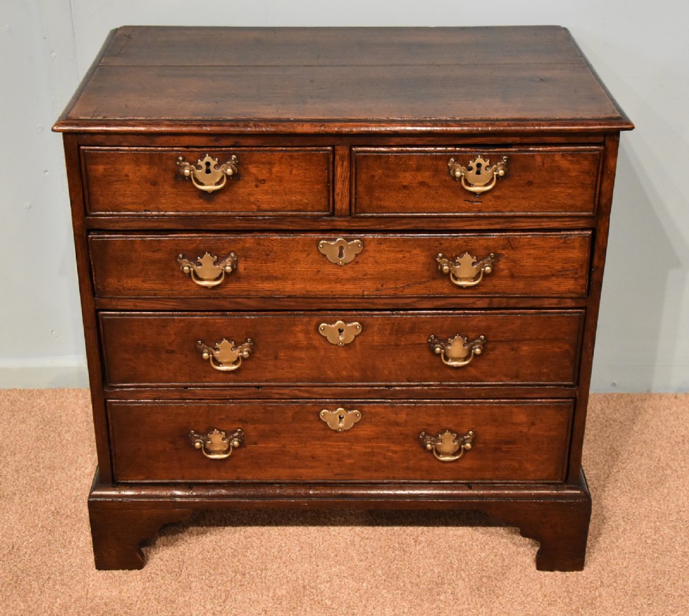 A Small Georgian Oak Chest of Drawers