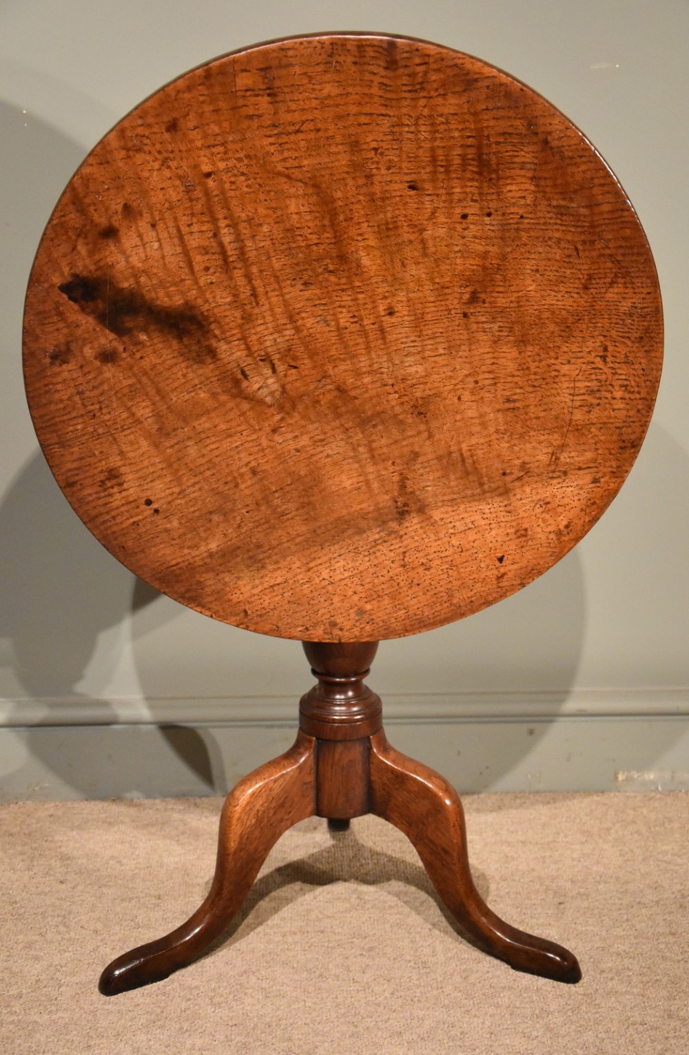18th Century Oak Tripod Table 