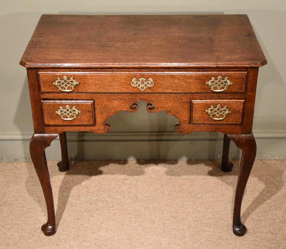 A George III Oak Lowboy 