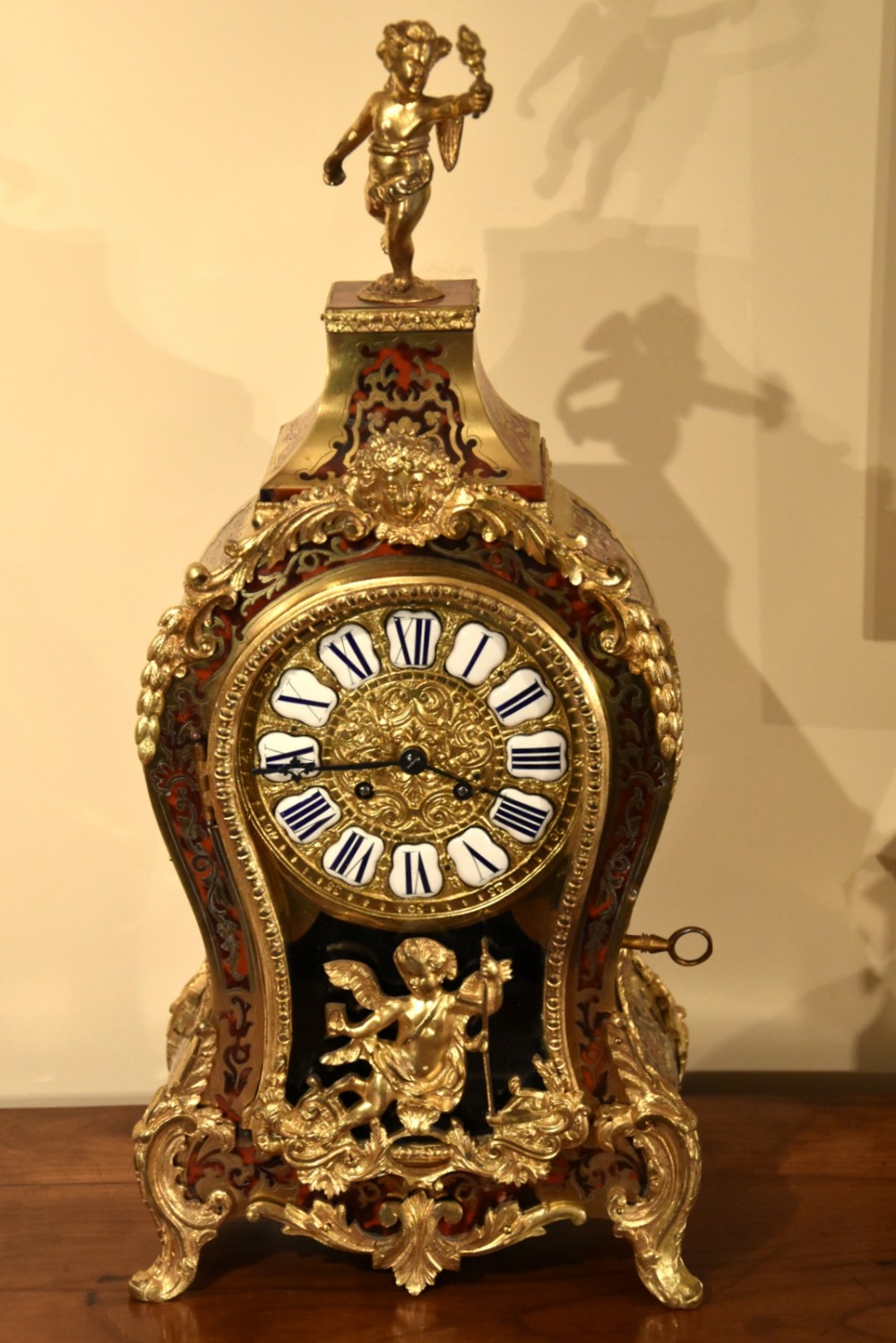 A French Boulle Mantel Clock 