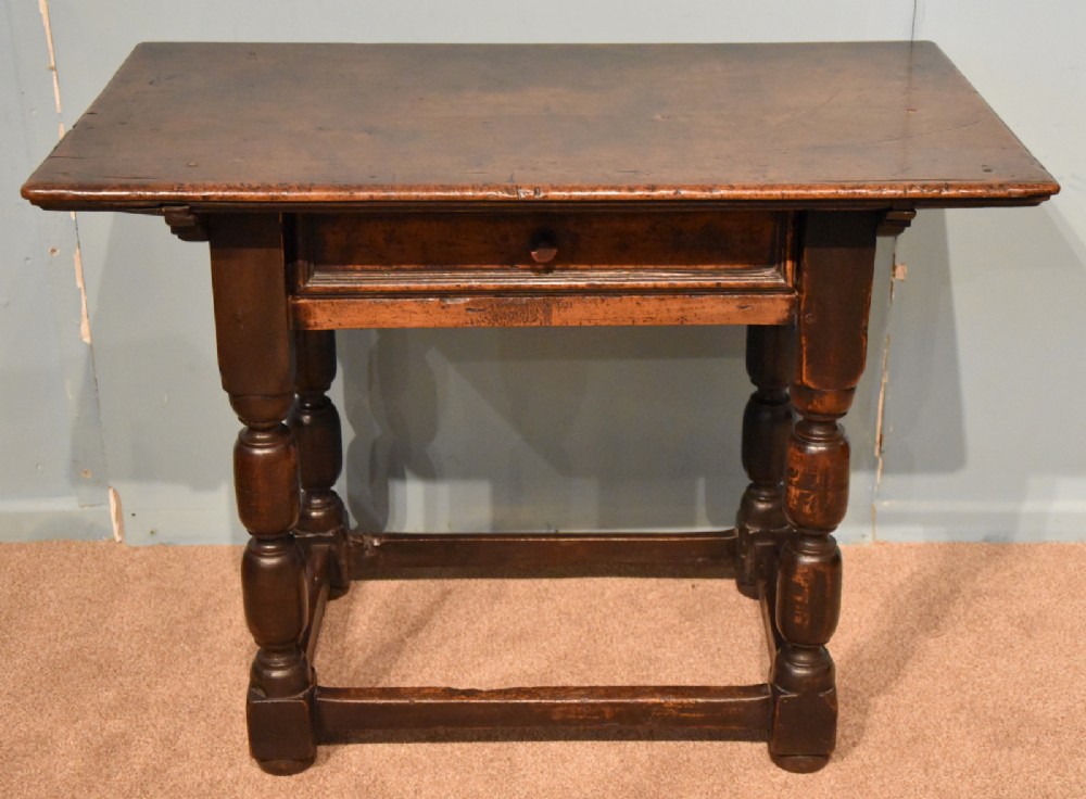 A Good Late 17th Century Iberian Solid Walnut Centre Table