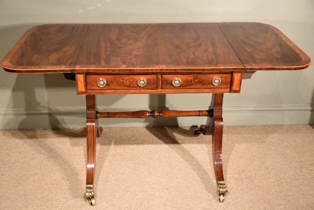 A Fine Regency Period Mahogany Sofa Table