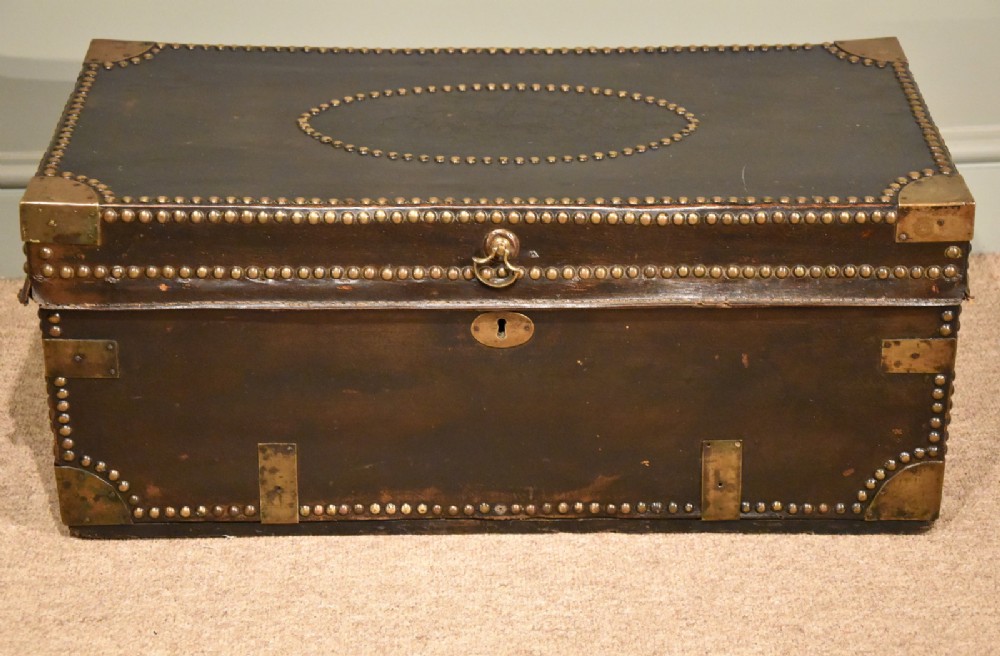 A Studded Camphorwood Stage Coach Trunk