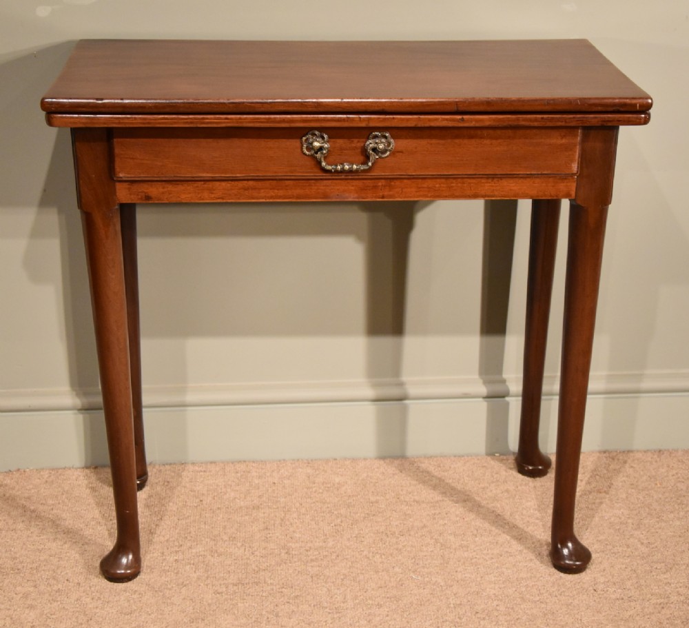 A Small George III Mahogany Tea Table 