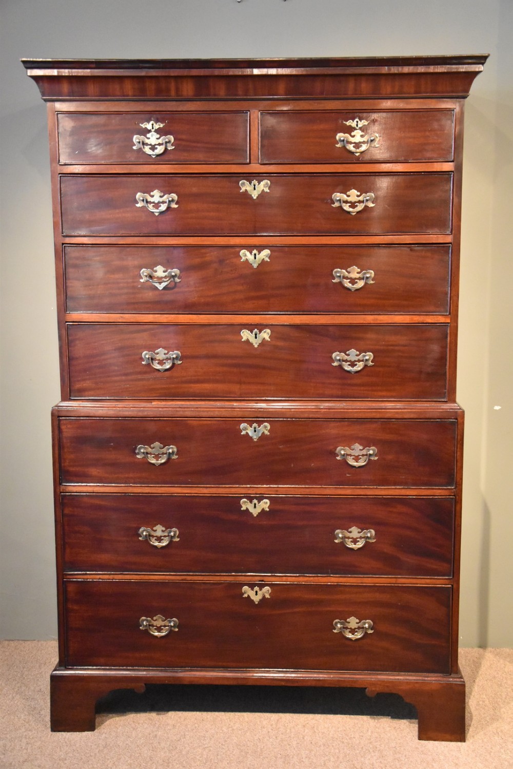 George III Mahogany Chest on Chest