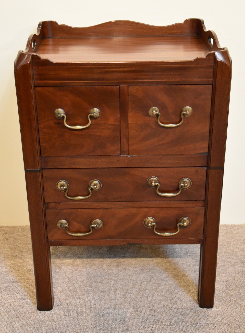 An Attractive George III Converted Commode Bedside Cabinet