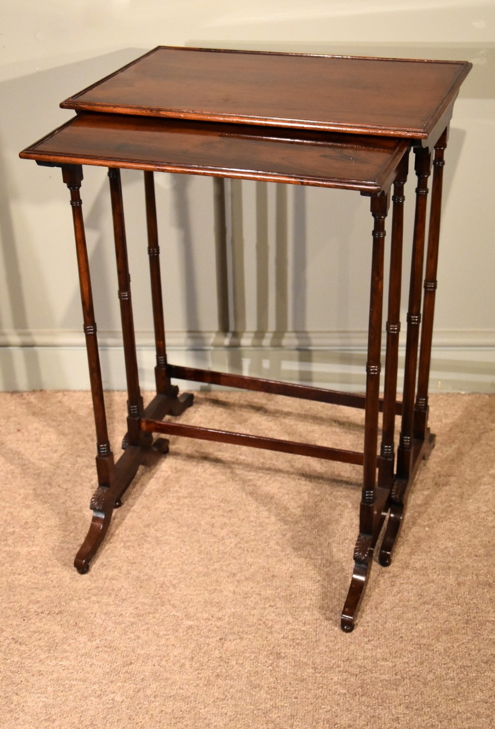 A Pair of Regency Rosewood Side Tables