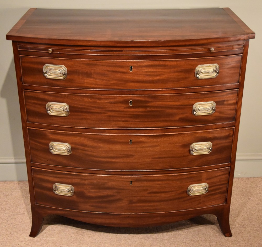 Regency Mahogany Bow Fronted Chest of Drawers