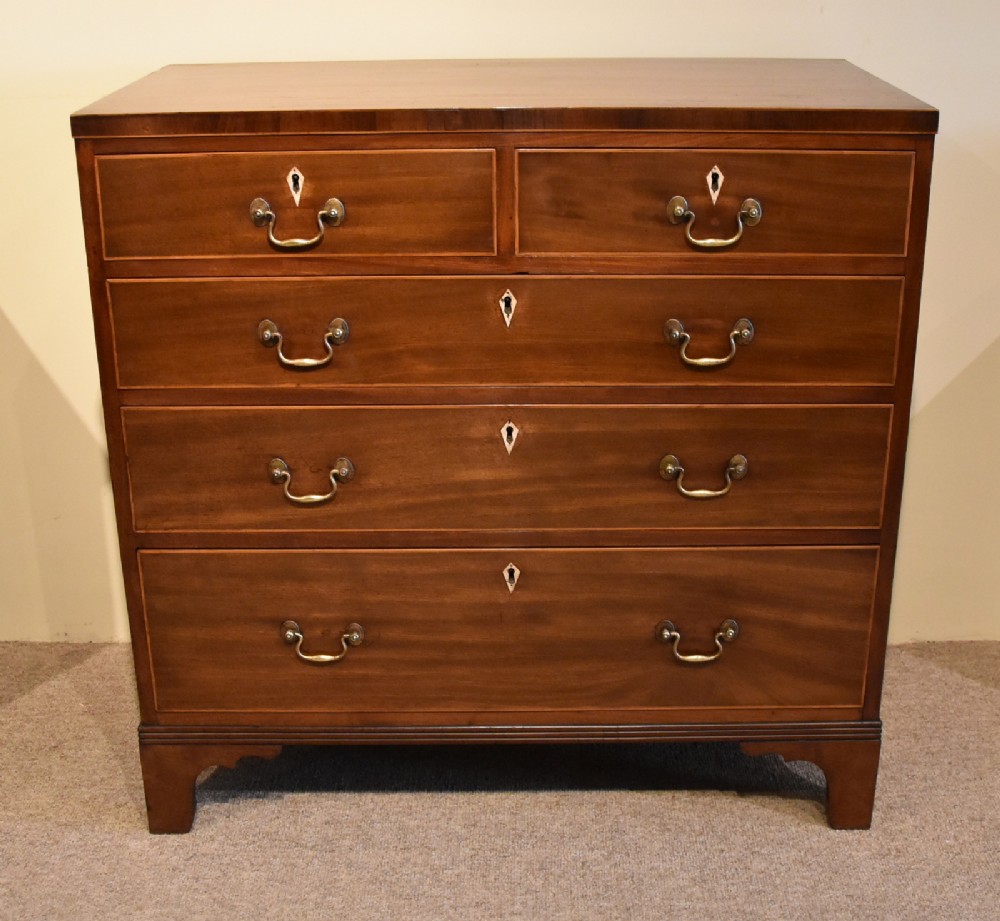 A Sheraton Period Mahogany Chest of Drawers
