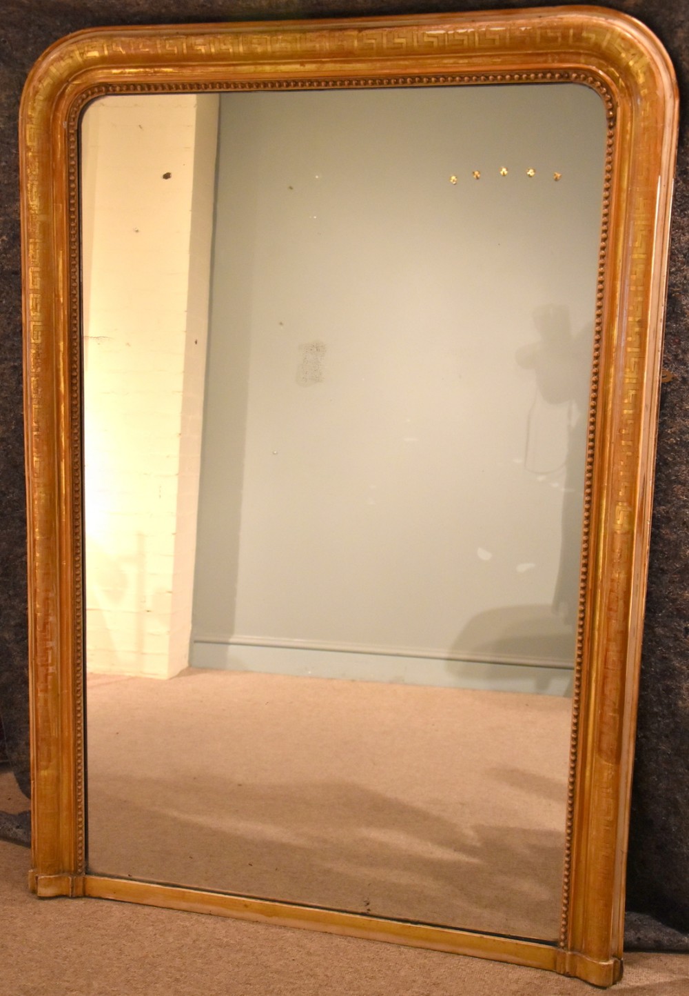 An Large Gilt Louis Phillipe Overmantel Mirror 