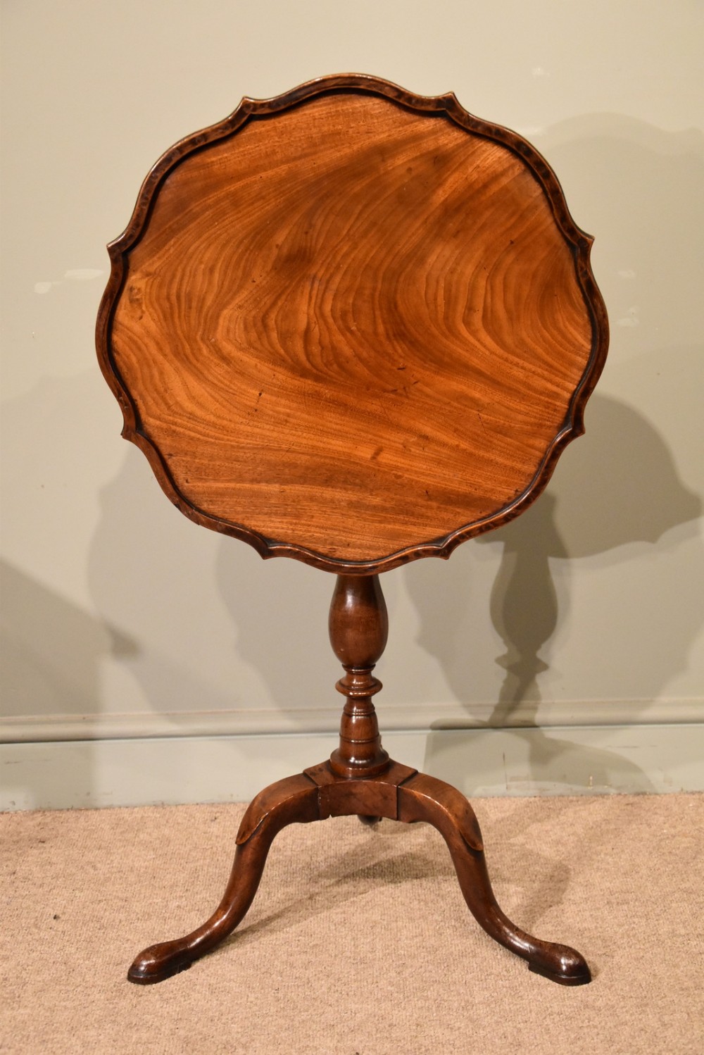 An Elegant George III Mahogany Tripod Table 