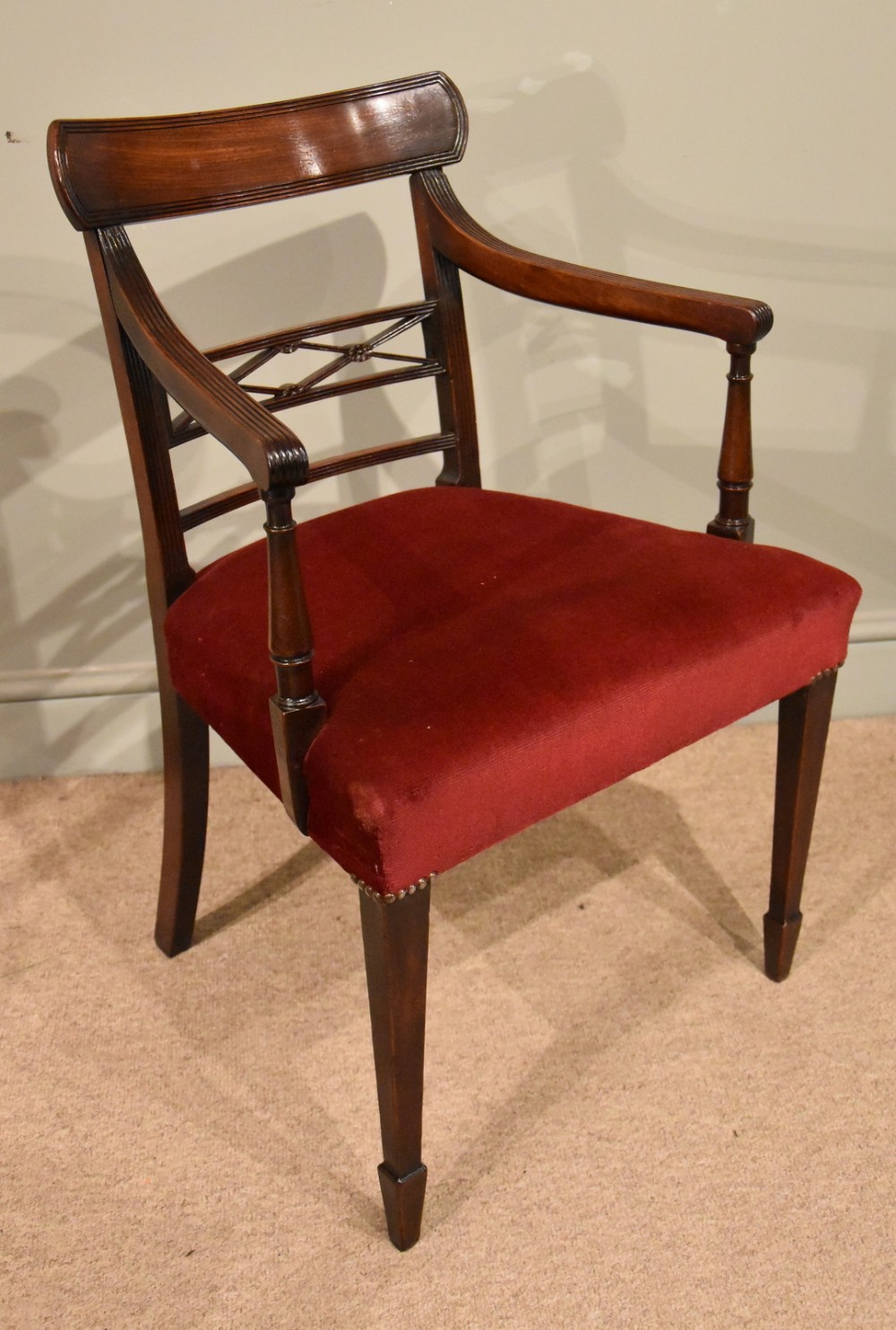 A Regency Period Reeded Armchair