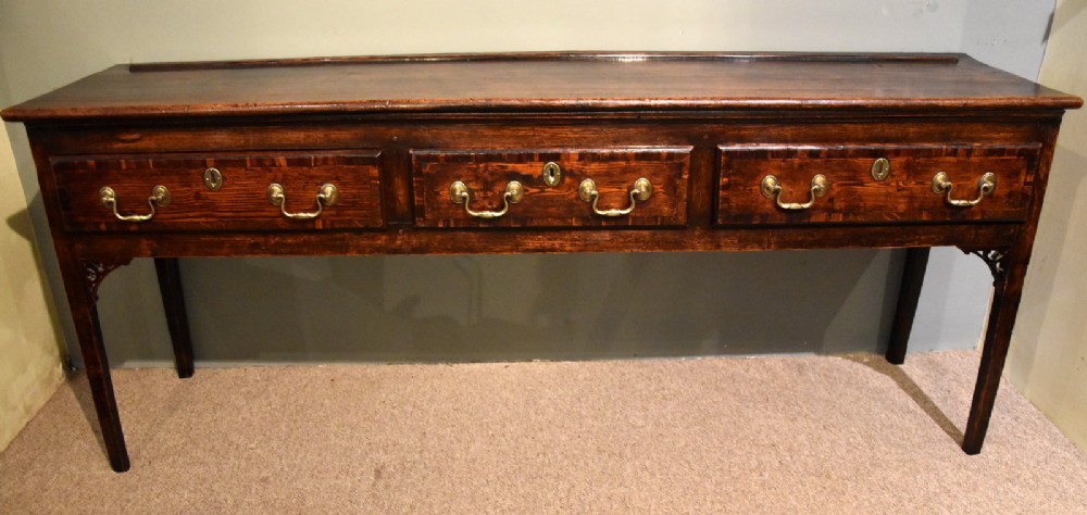 An Early George III Oak Dresser Base