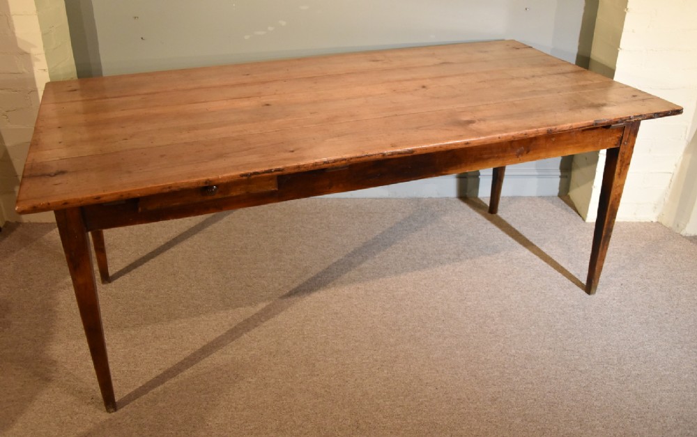 An Attractive 19th Century Cherrywood French Farmhouse Table 