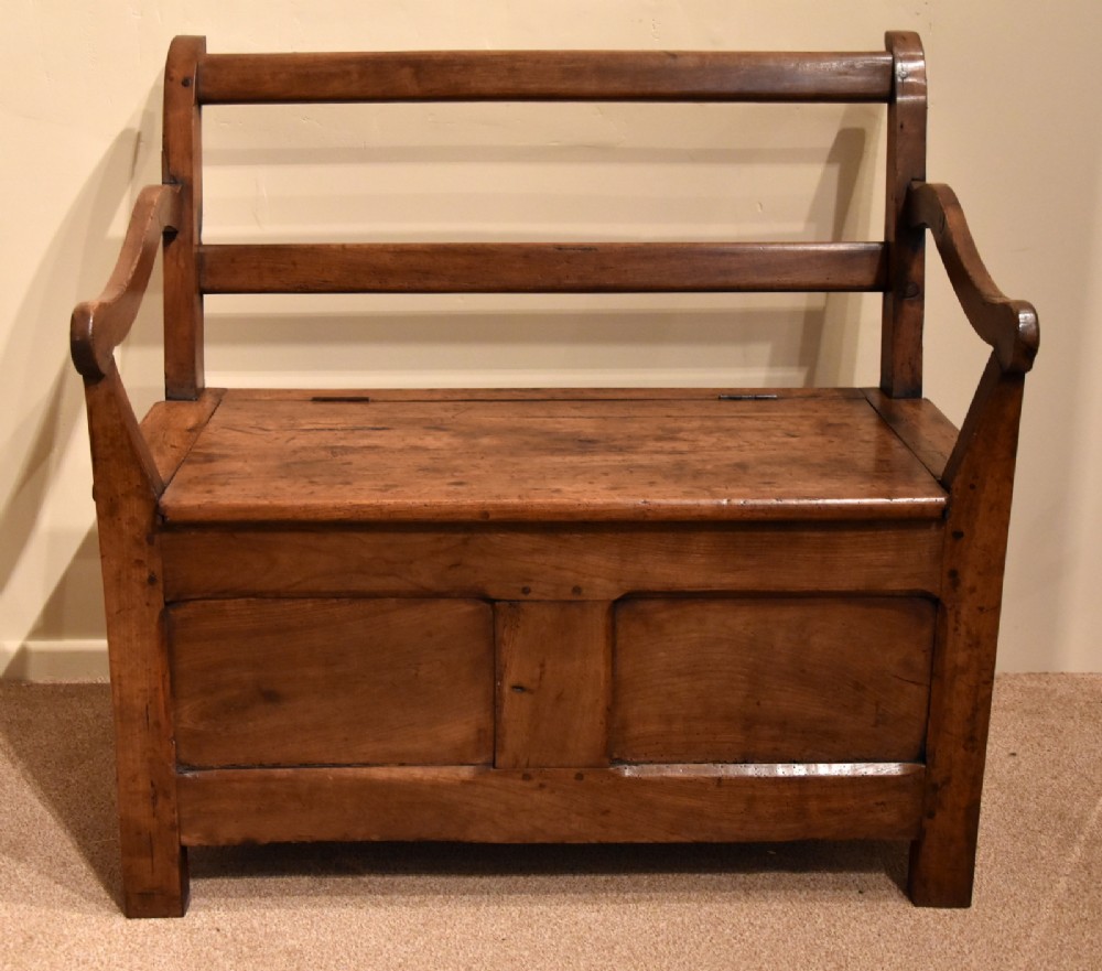 A Good Cherry Wood French Breton Bench