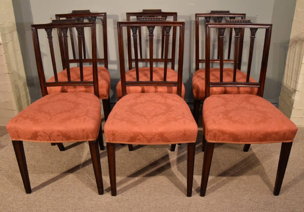 A Superb Set of Late 18th Century Mahogany Dining Chairs
