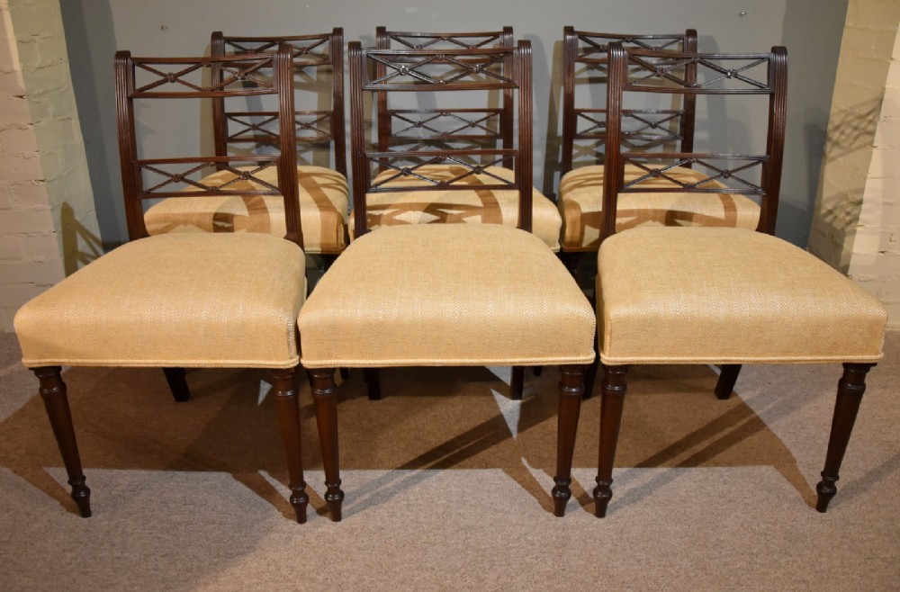 An Excellent Set of Six George III Mahogany Chairs
