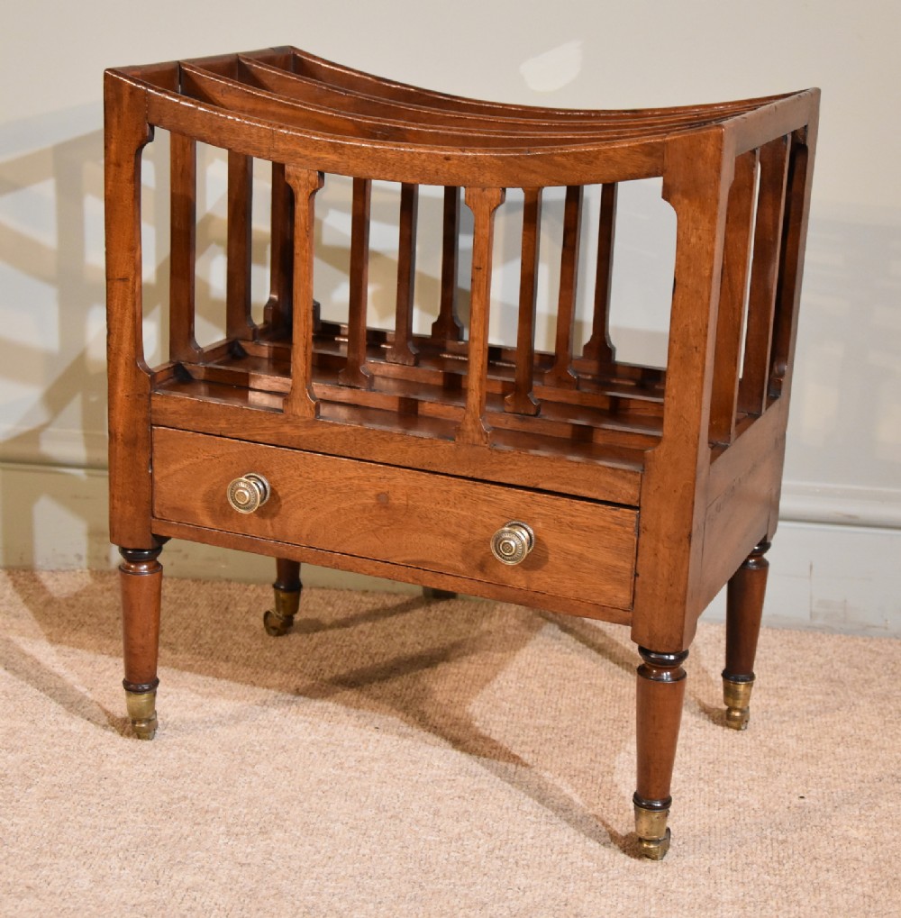 An Elegant George III Small Mahogany Canterbury
