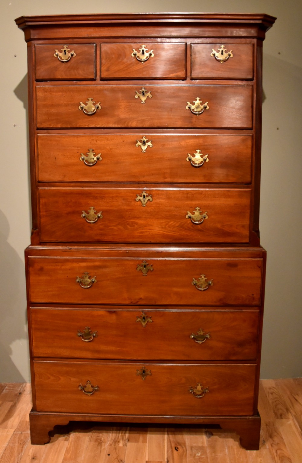 A Handsome George III Mahogany Tallboy 