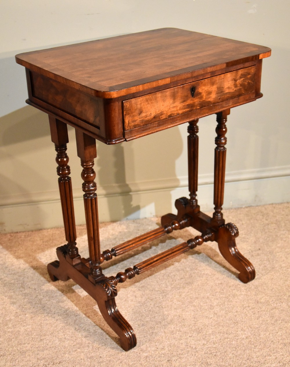 An Excellent Quality Regency Mahogany Work Table