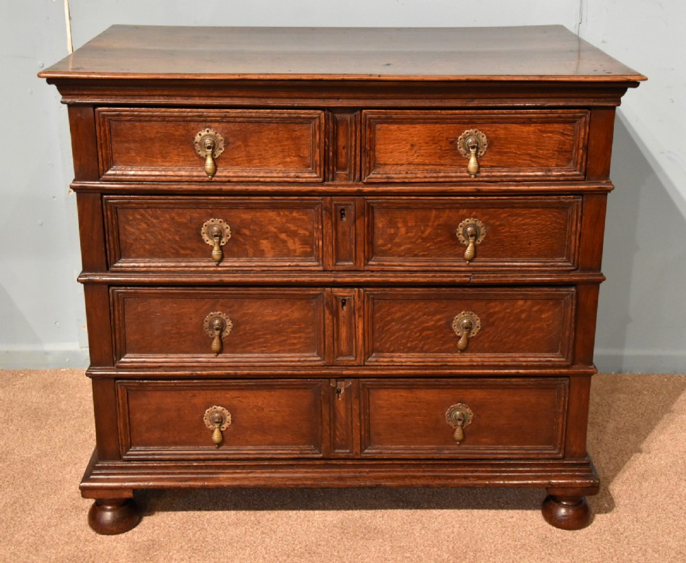 A Superb Late 17th Century Oak Chest of Drawers