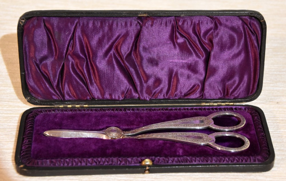 Silver Grape Scissors 