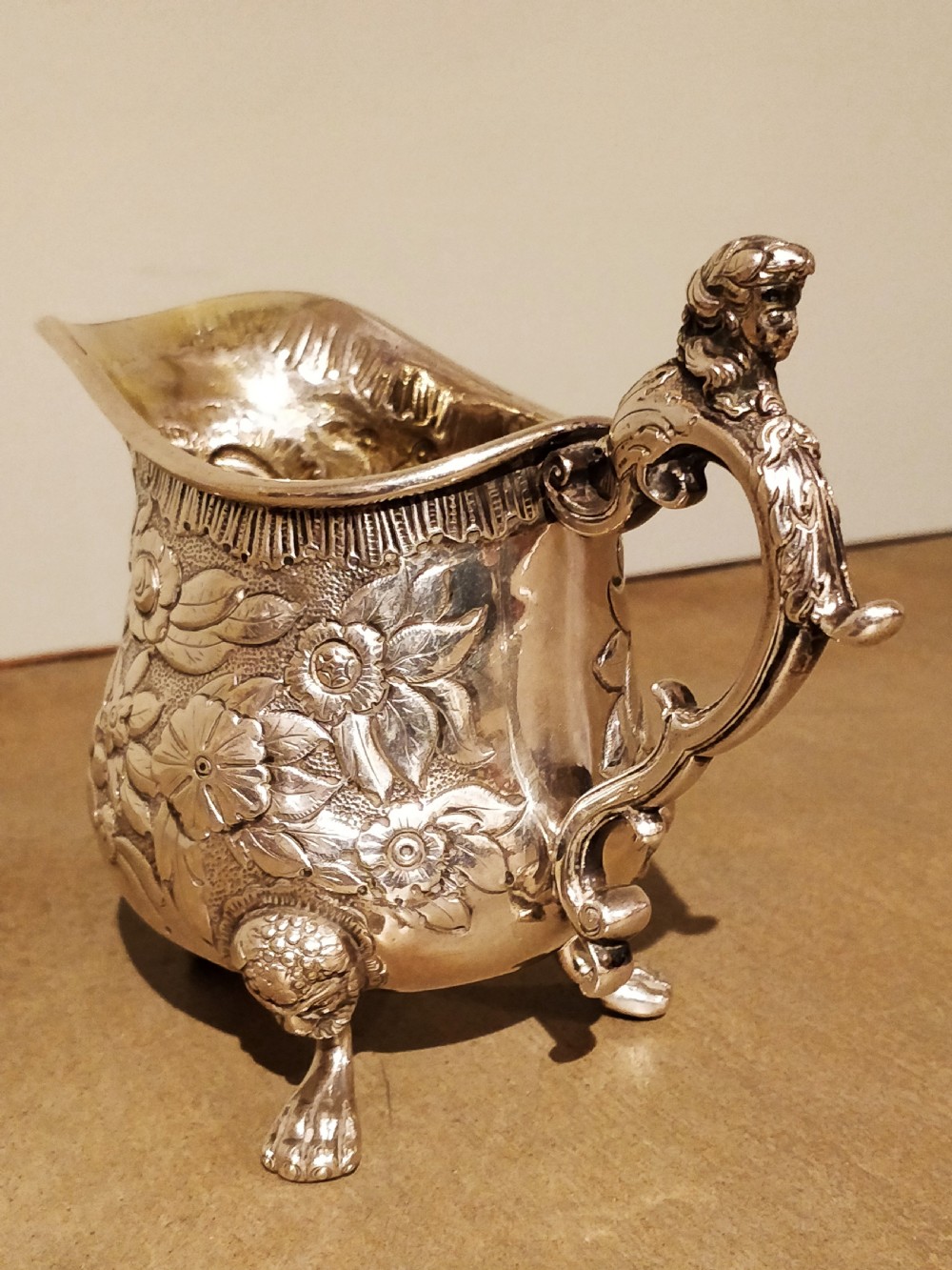 Superb Huguenot Style Cream Jug  View II
