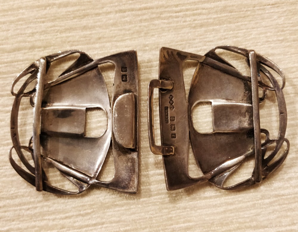 Archibald Knox Liberty & Co Cymric Silver Belt Buckle View III