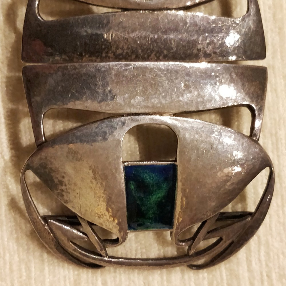 Archibald Knox Liberty & Co Cymric Silver Belt Buckle View V