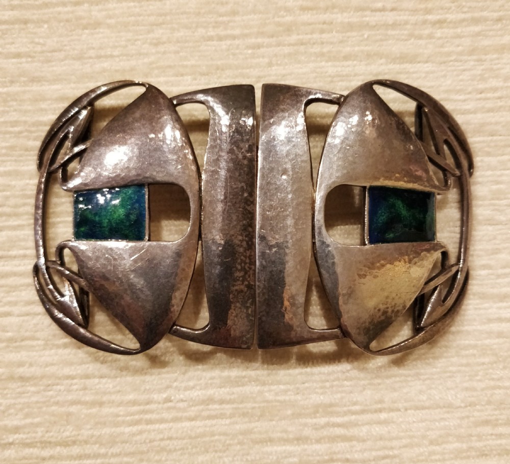 Archibald Knox Liberty & Co Cymric Silver Belt Buckle View VI